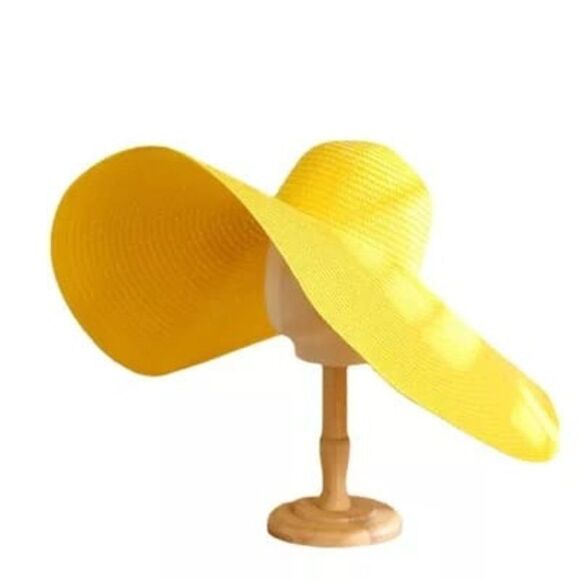 Oversized Floppy Straw Hat Available in 8 Colors - Picture 1 of 16